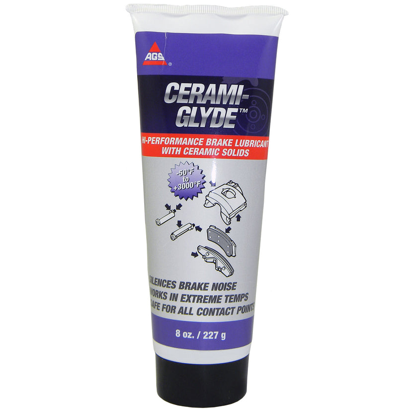 Cerami-Glyde Silicone Brake Lubricant, Tube, 8 oz