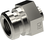 An image of the Low Profile Metric Female (LPMF01-M10X1SS)