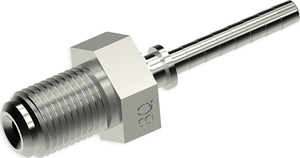 An image of the Low Profile Metric Male (LPMM03-M10X1Z)